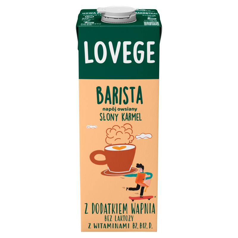 Napój owsiany o smaku słony karmel dla baristów