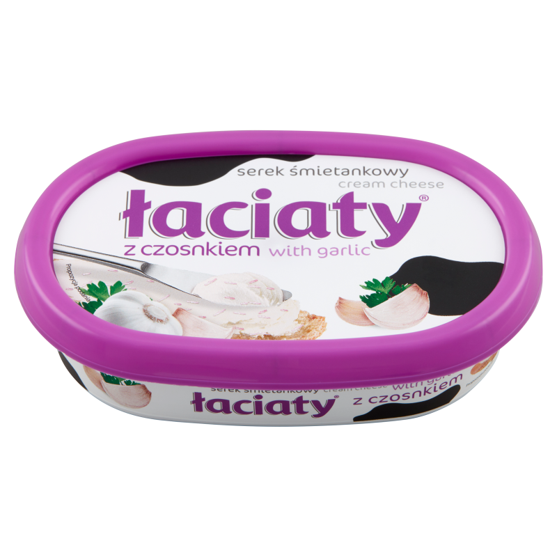 Serek śmietankowy Łaciaty z czosnkiem
