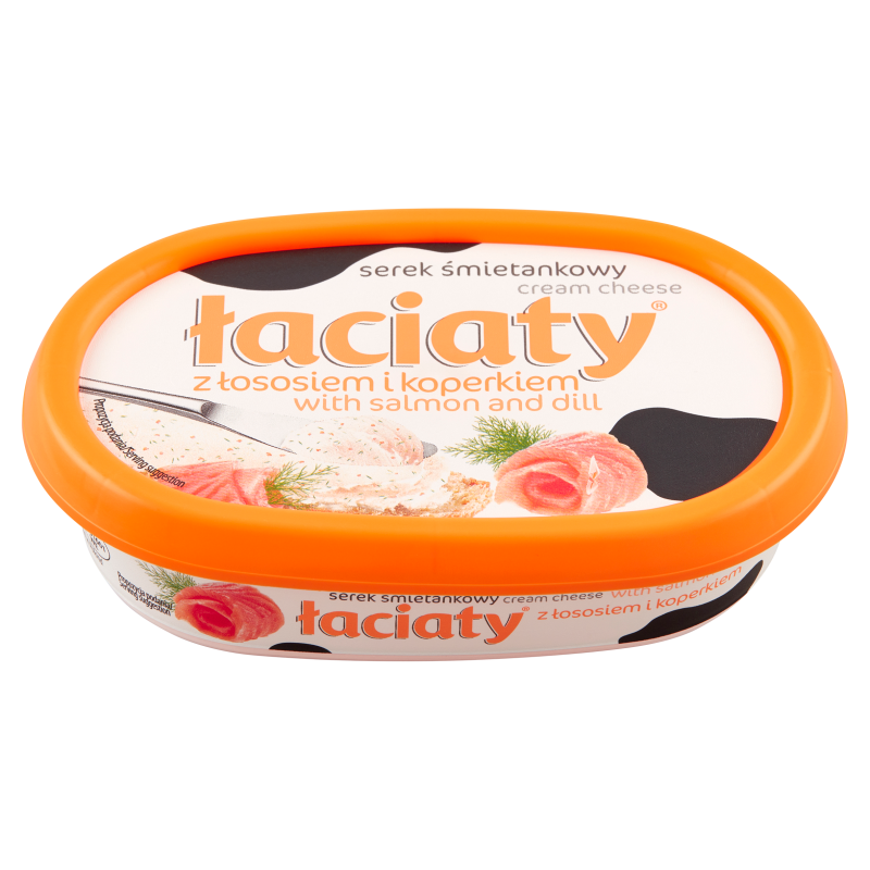Serek śmietankowy Łaciaty z łososiem i koperkiem