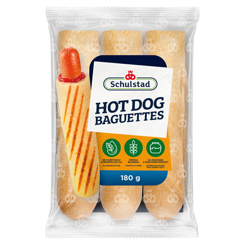 Bułki pszenne do hot dogów w stylu francuskim