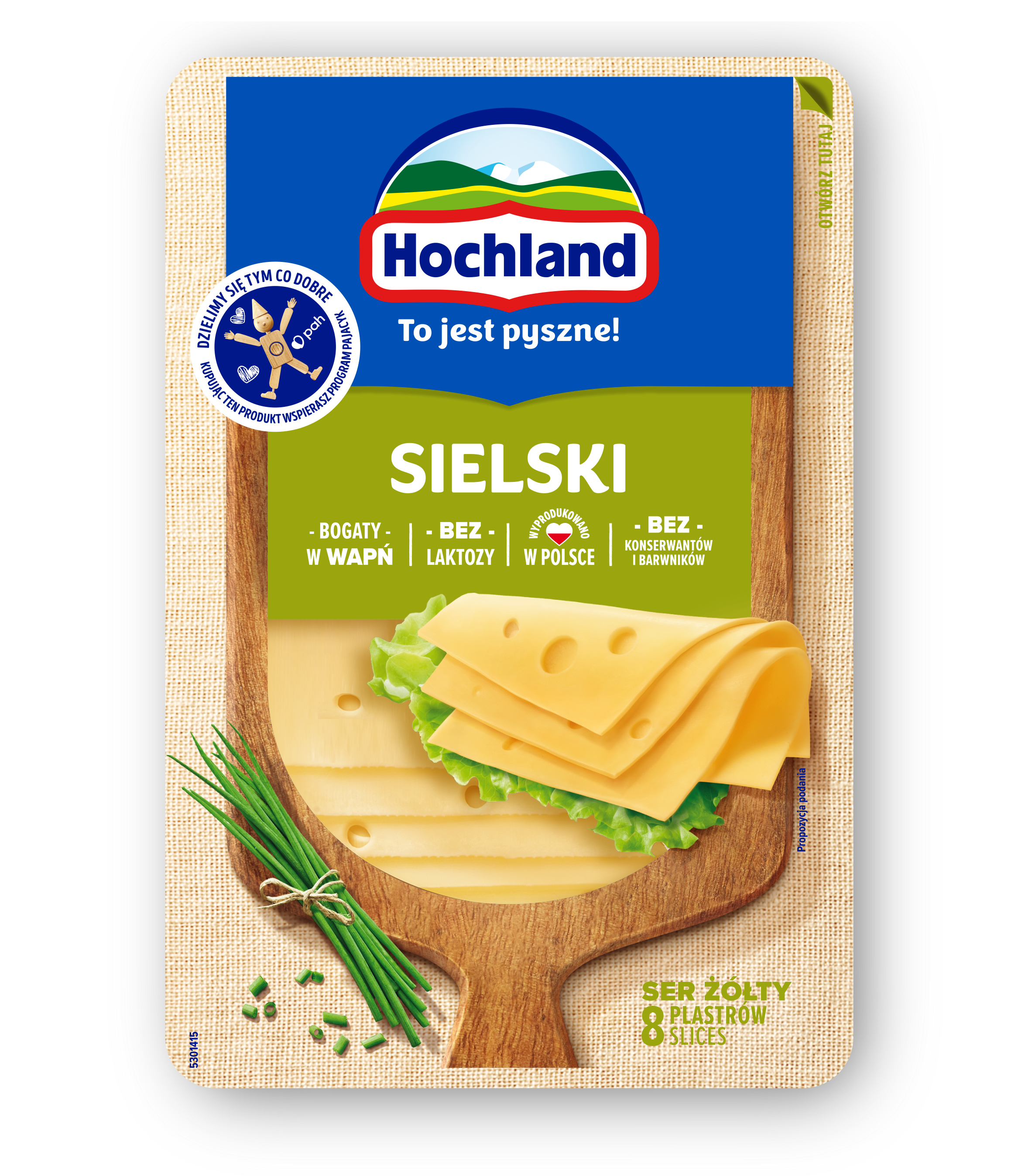 Ser żółty Sielski (plastry)