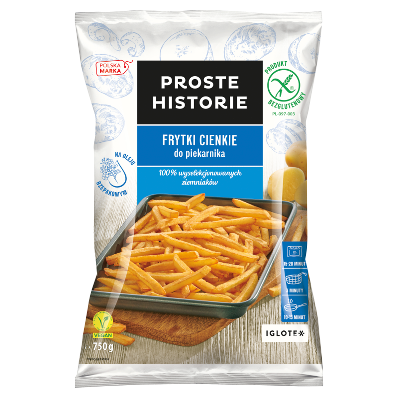 Frytki cienkie do piekarnika bezglutenowe