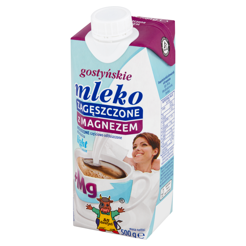 Mleko zagęszczone niesłodzone 4% Light z magnezem