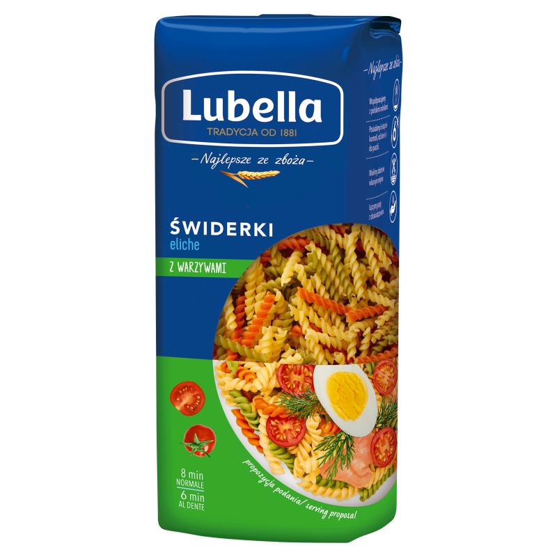 Makaron świderki z warzywami (eliche)