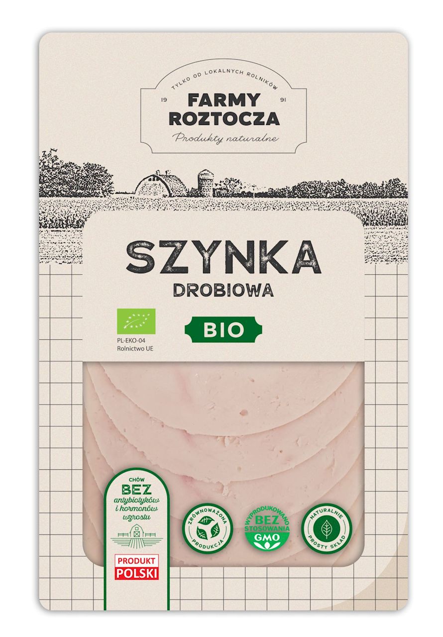 Szynka drobiowa w plastrach bio