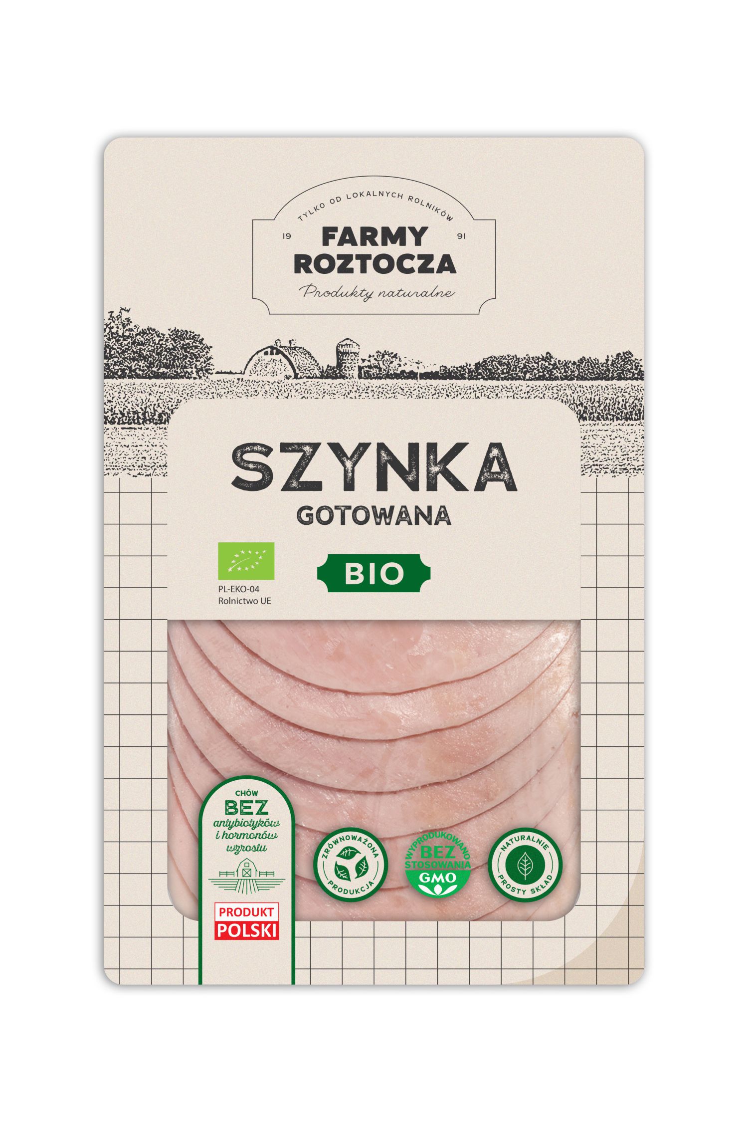 Szynka gotowana w plastrach BIO