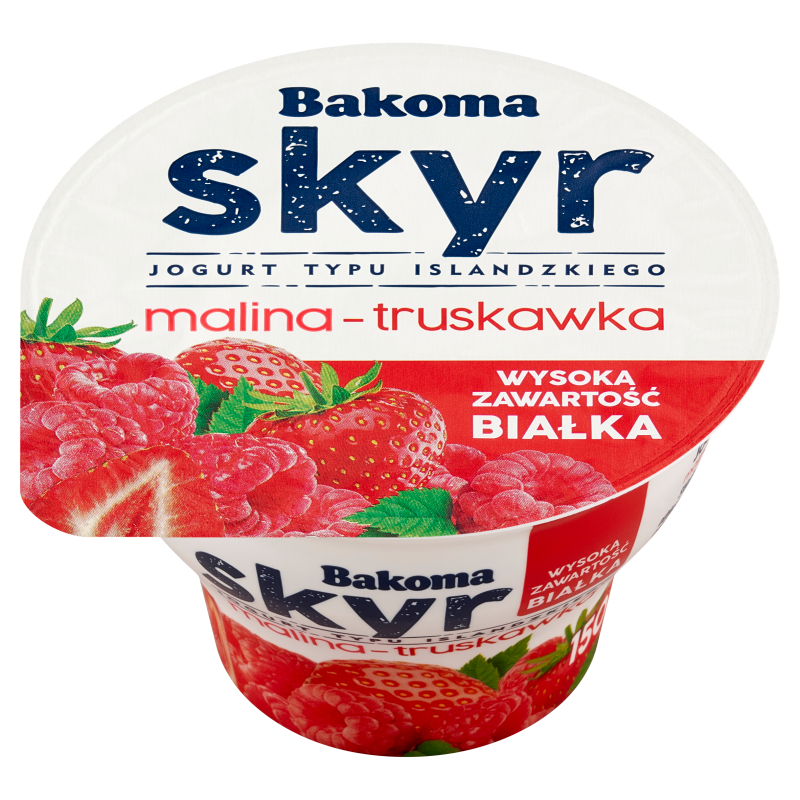 Skyr Jogurt typu islandzkiego o smaku malina truskawka