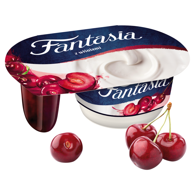 Jogurt kremowy z wiśniami