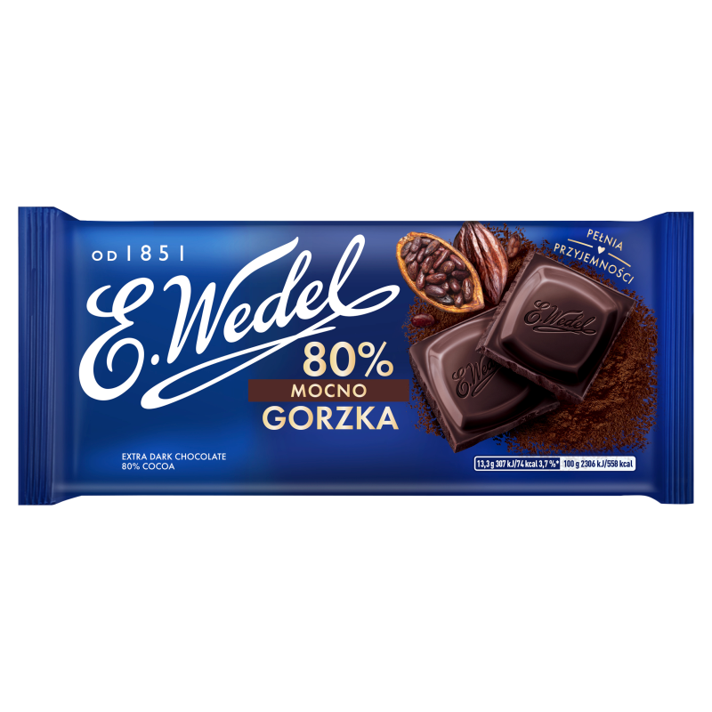 Czekolada mocno gorzka 80%
