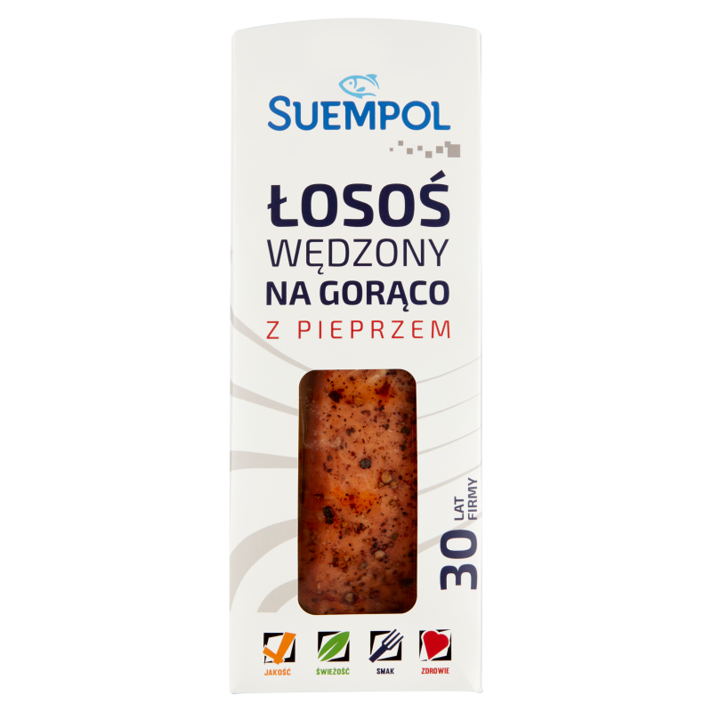 Łosoś wędzony na gorąco z pieprzem