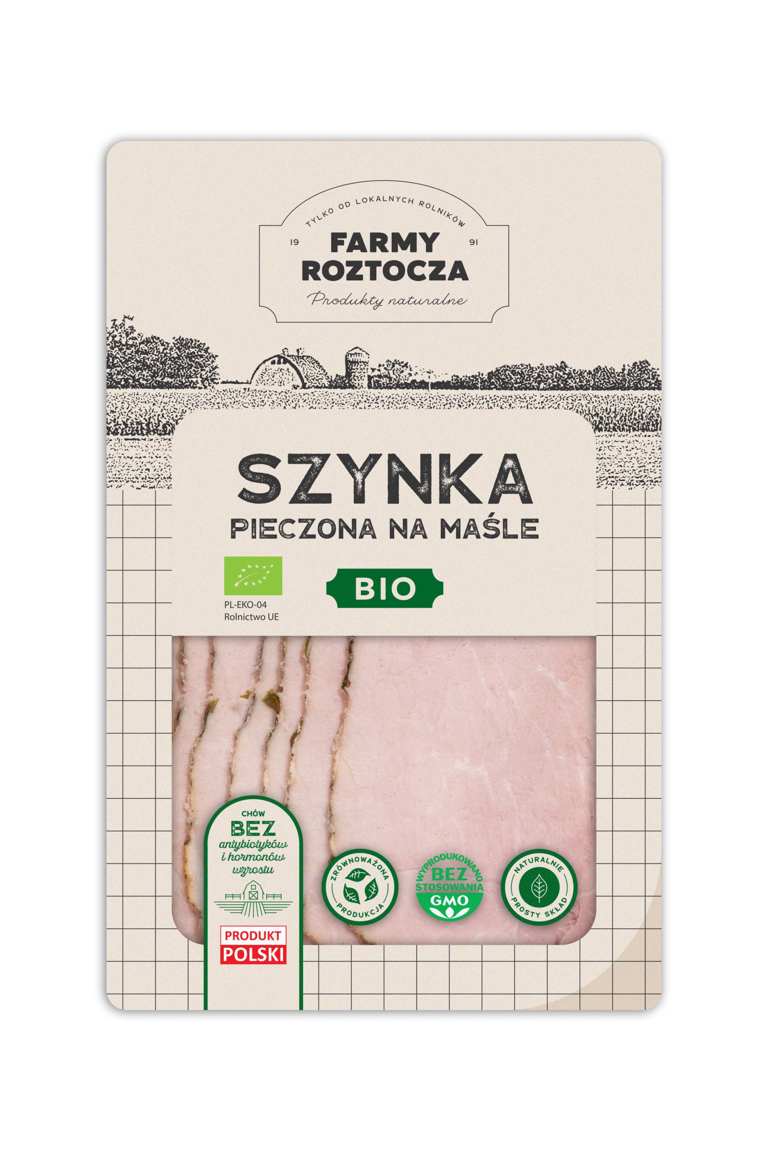 Szynka na maśle pieczona plastry BIO