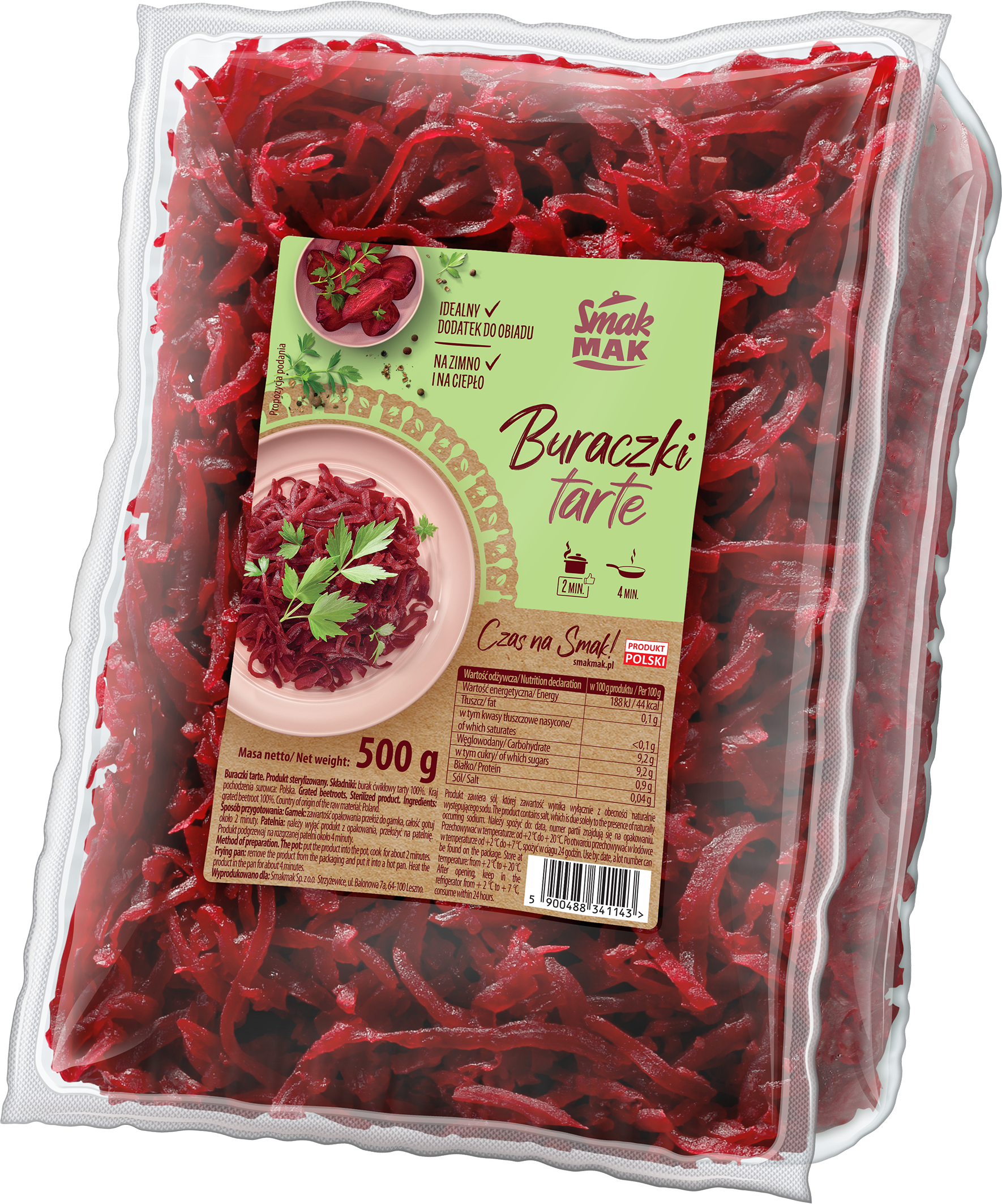 Buraczki gotowane tarte