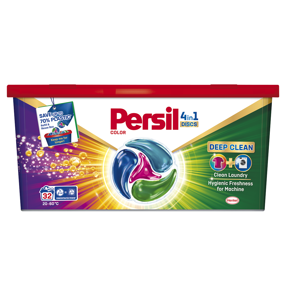 Kapsułki do prania tkanin kolorowych Deep Clean Color 32 szt.