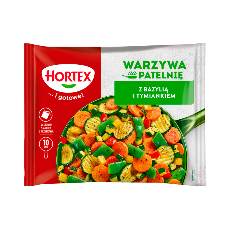 Warzywa na patelnię z bazylią i tymiankiem mrożone
