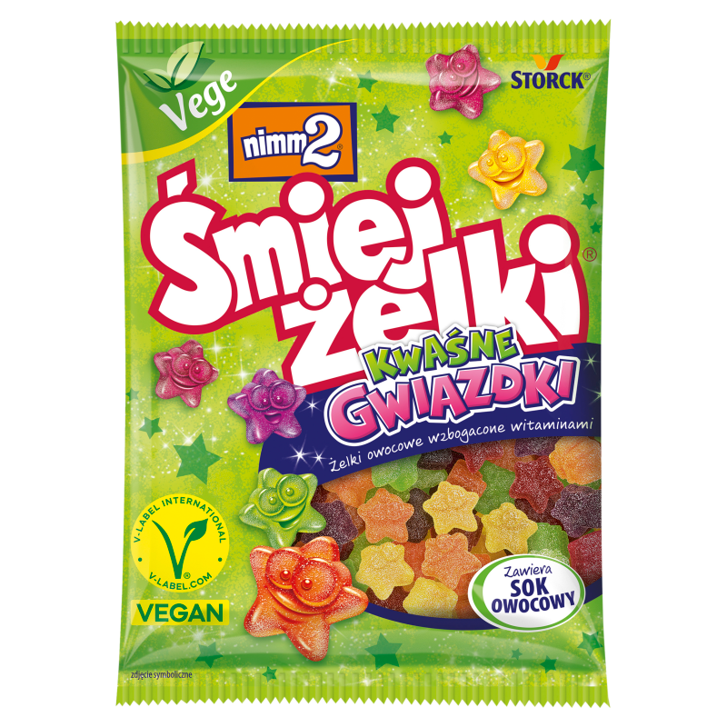 Żelki owocowe wzbogacone witaminami Kwaśne Gwiazdki