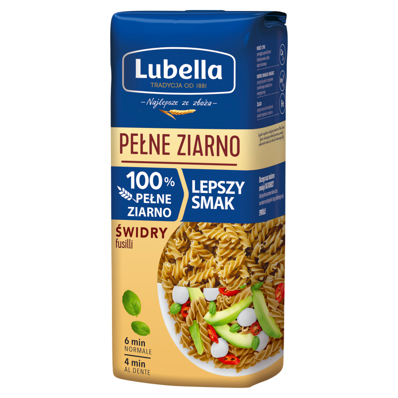 Makaron świdry pełnoziarniste (fusilli)