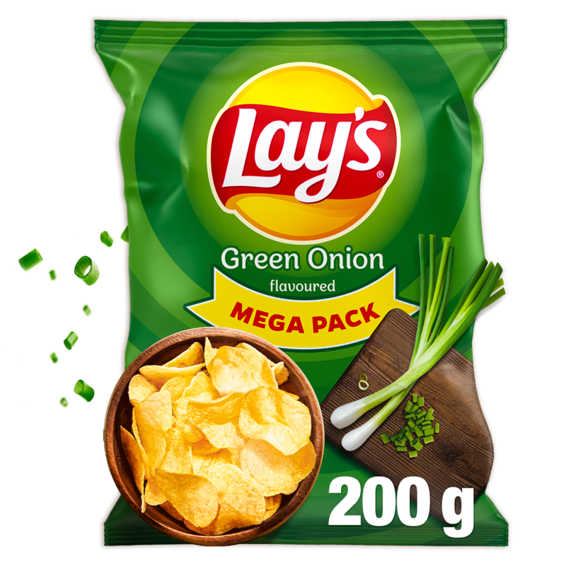 Chipsy ziemniaczane o smaku zielonej cebulki