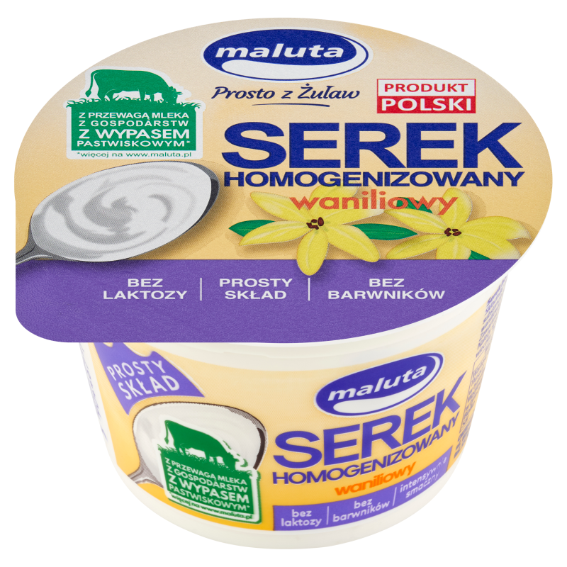 Serek homogenizowany waniliowy (bez laktozy)