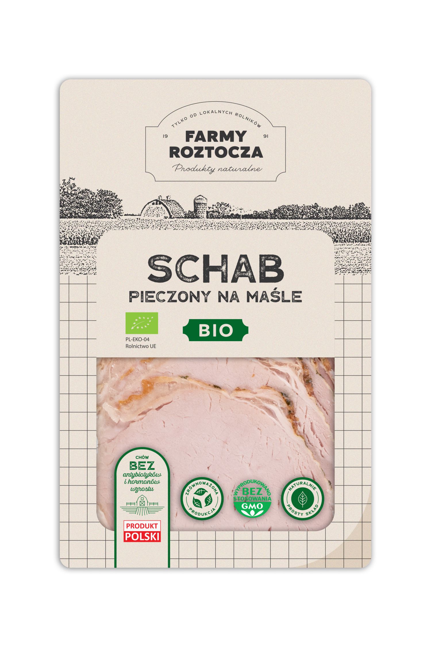 Schab na maśle pieczony plastry BIO