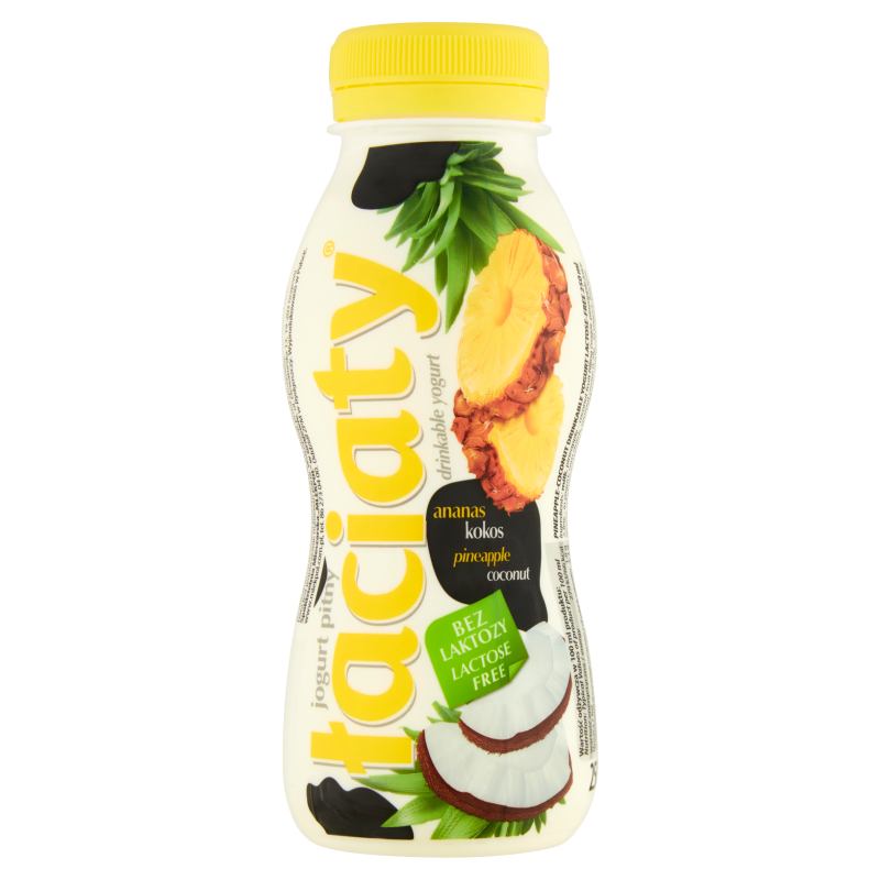Jogurt pitny ananas kokos bez laktozy
