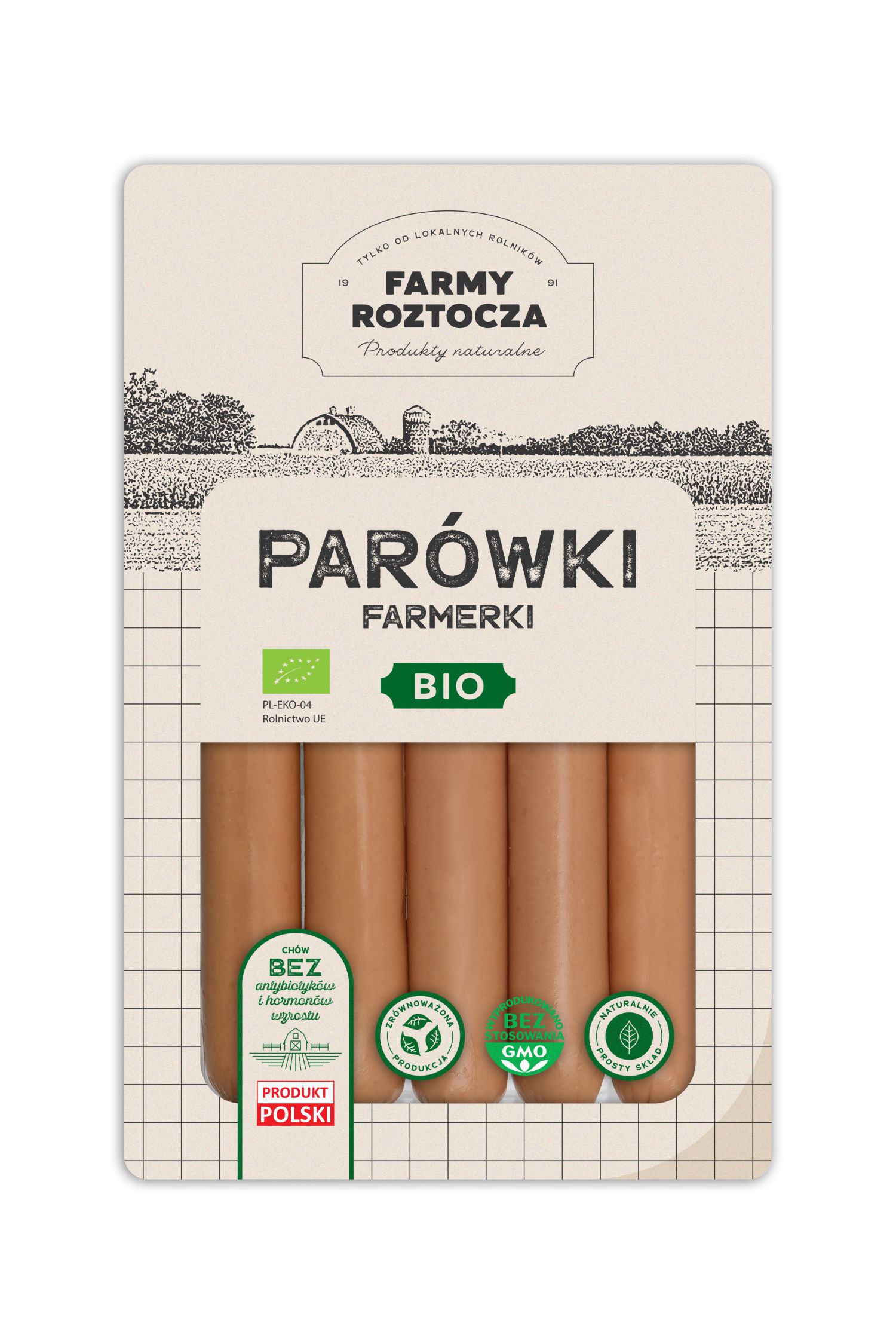 Parówki farmerki BIO