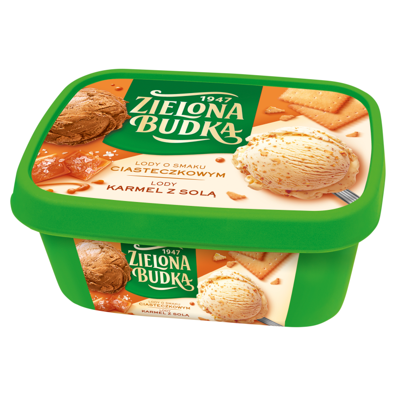 Lody smak ciasteczkowy – słony karmel