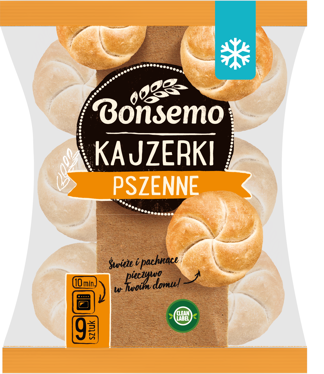 Kajzerki do odpieku 9 szt.
