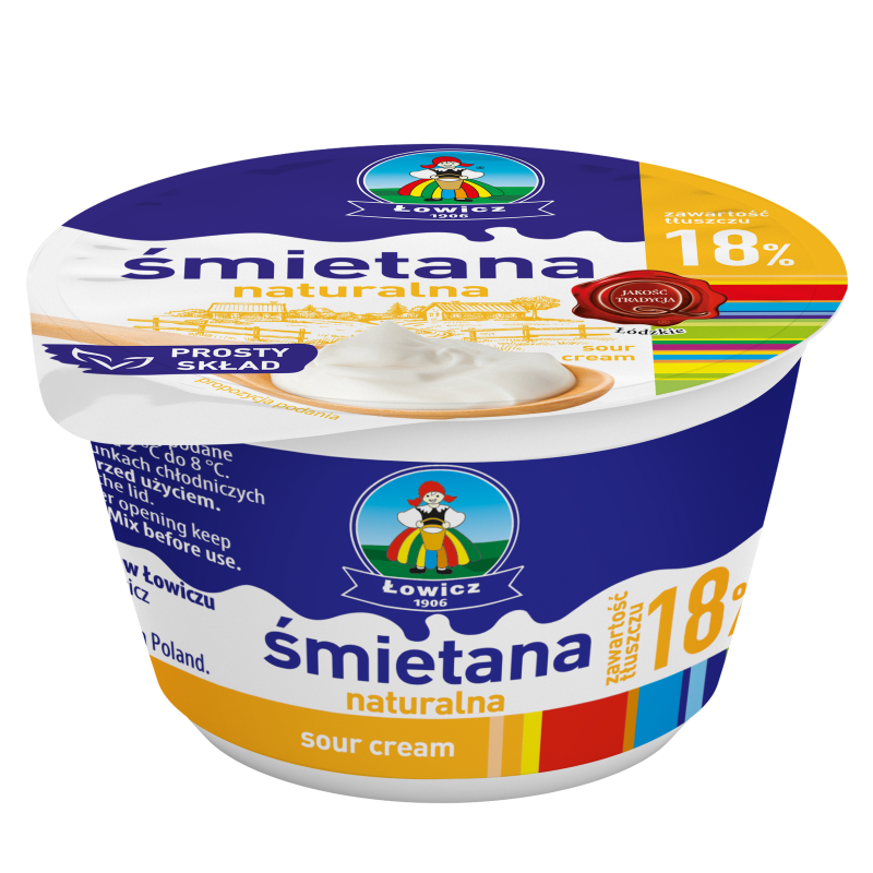 Śmietana Łowicka 18%