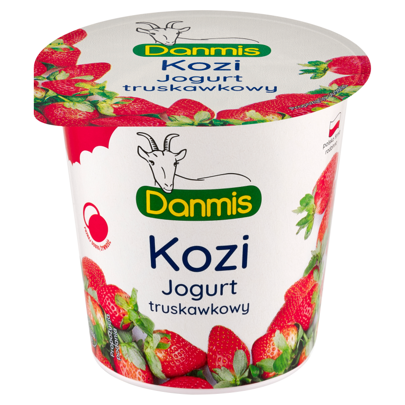 Jogurt kozi o smaku truskawkowym