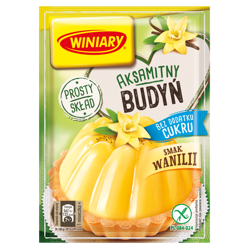 Budyń o smaku waniliowym (bez cukru) bezglutenowy