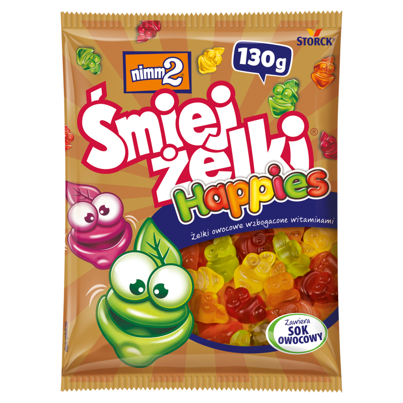 Żelki owocowe wzbogacone witaminami HAPPIES