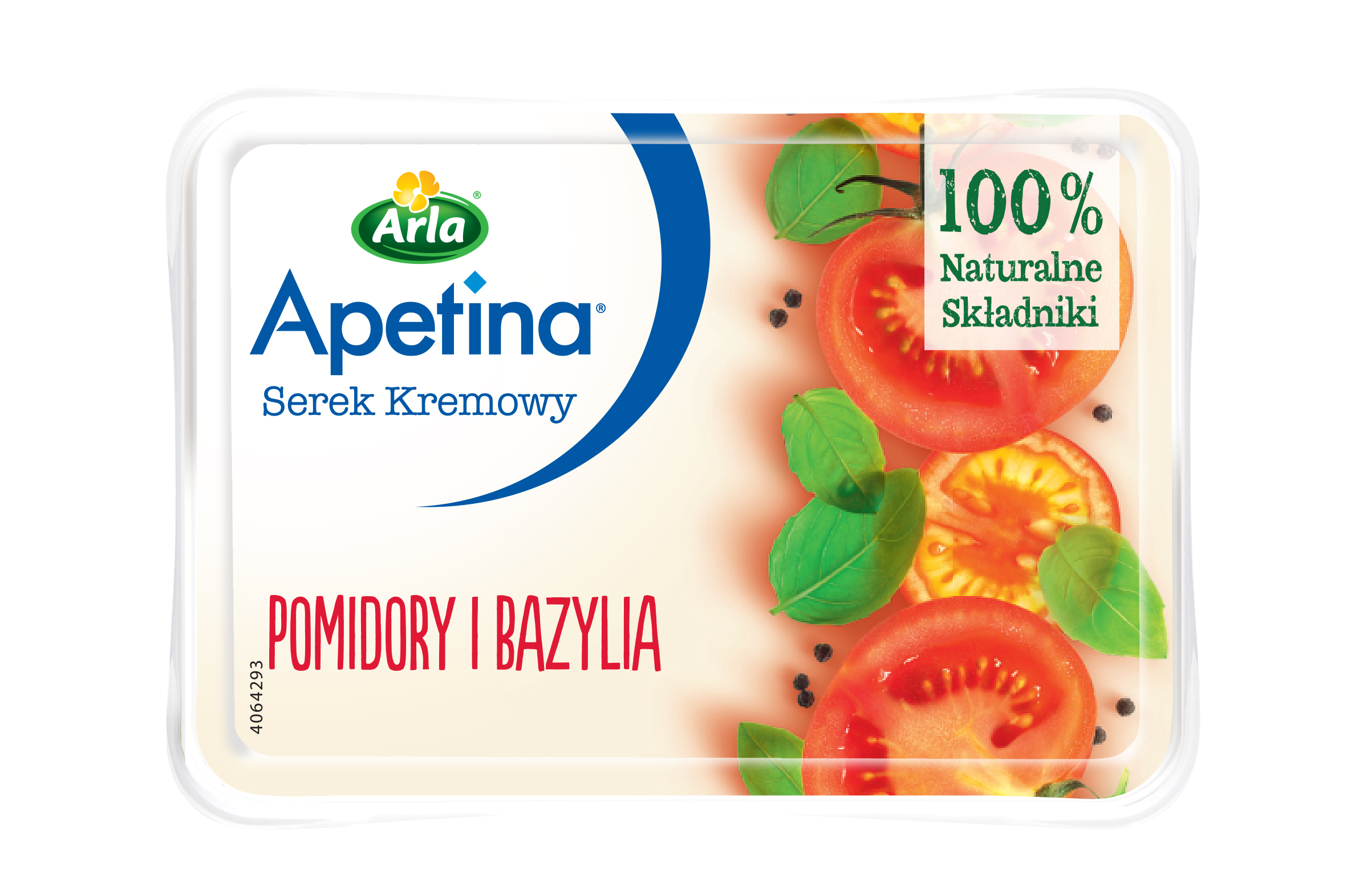 Serek kremowy z pomidorami i bazylią