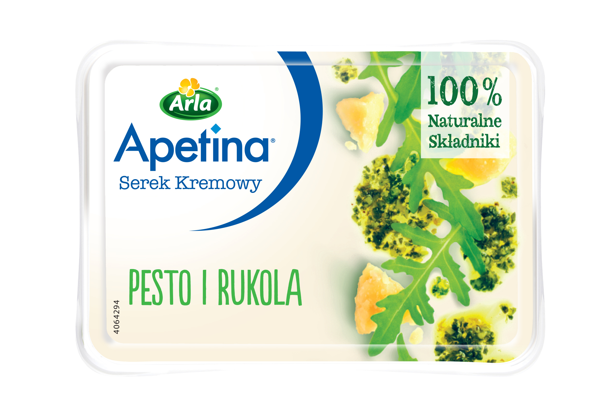 Serek kremowy z pesto i rukolą