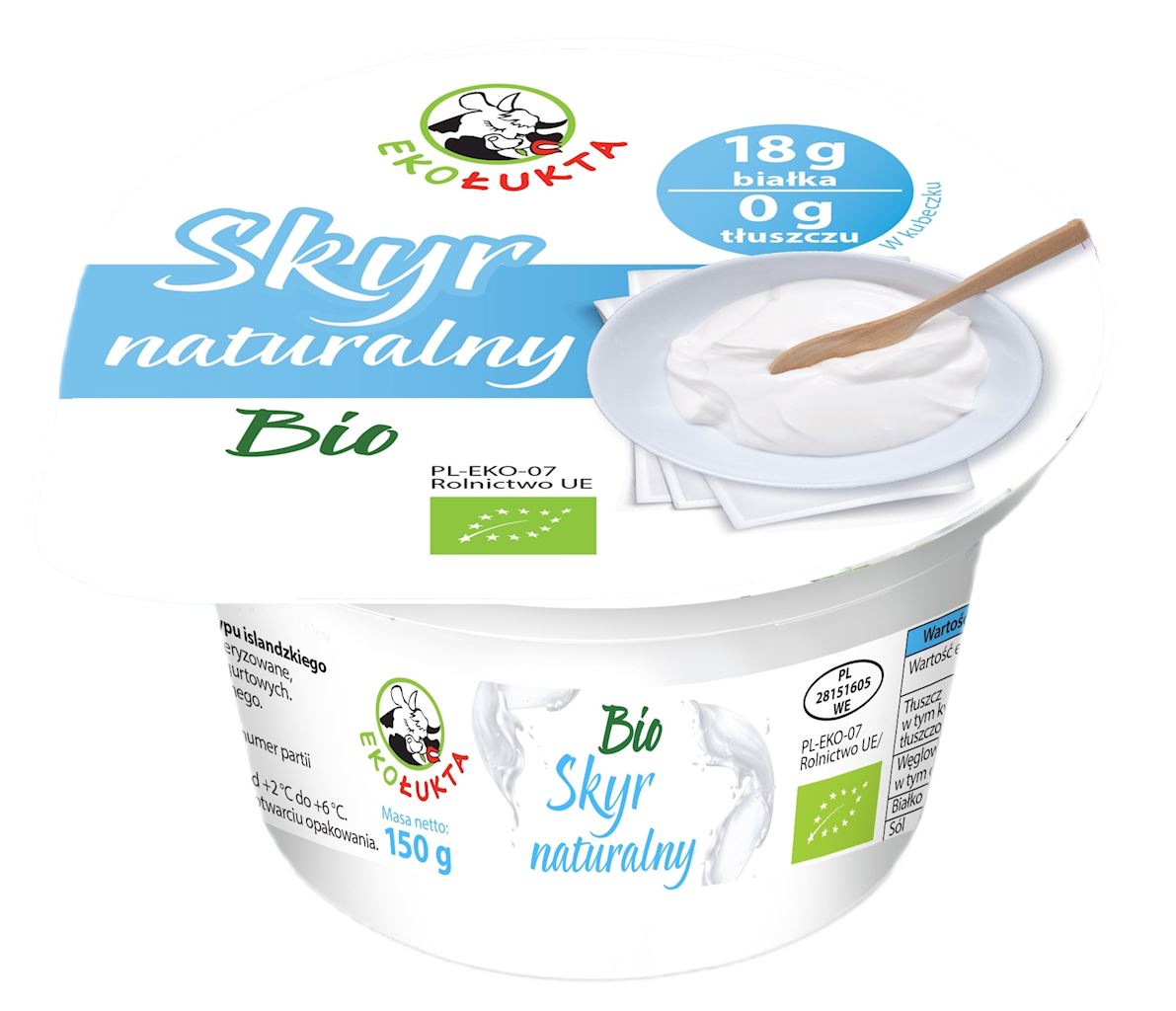 Jogurt Skyr typu islandzkiego naturalny BIO