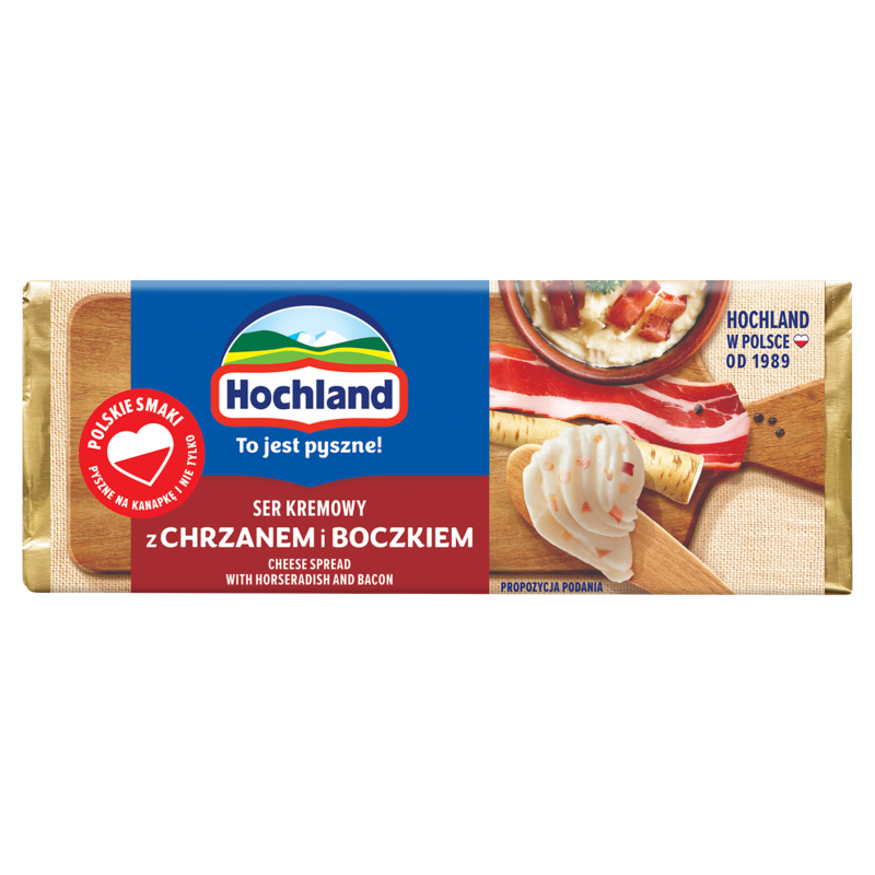 Ser kremowy z chrzanem i boczkiem (topiony)