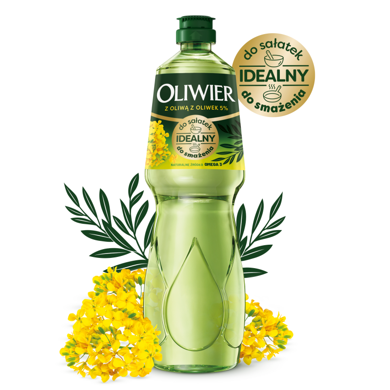 Olej rzepakowy z dodatkiem oliwy z oliwek (5%)