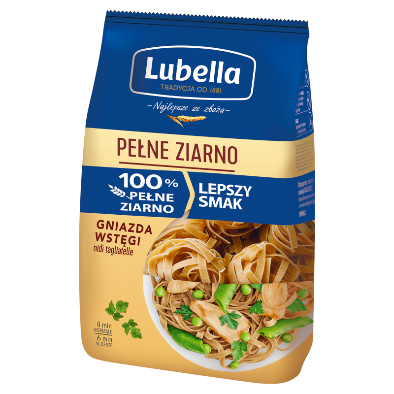 Makaron gniazda wstęgi pełnoziarniste (nidi tagliatelle)