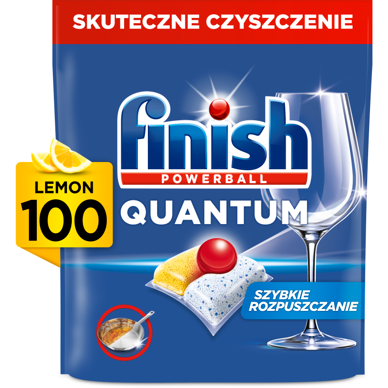 Kapsułki do zmywarki Quantum Lemon 100 szt.
