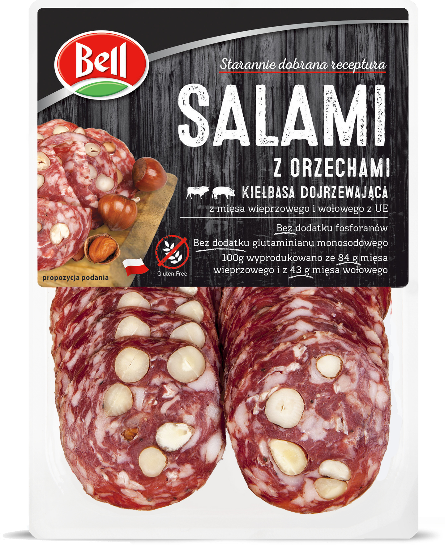 Salami z orzechami