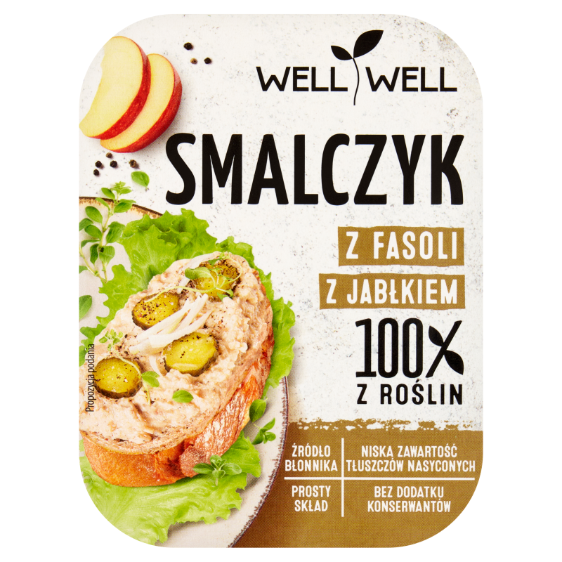 Smalczyk z fasoli z jabłkiem