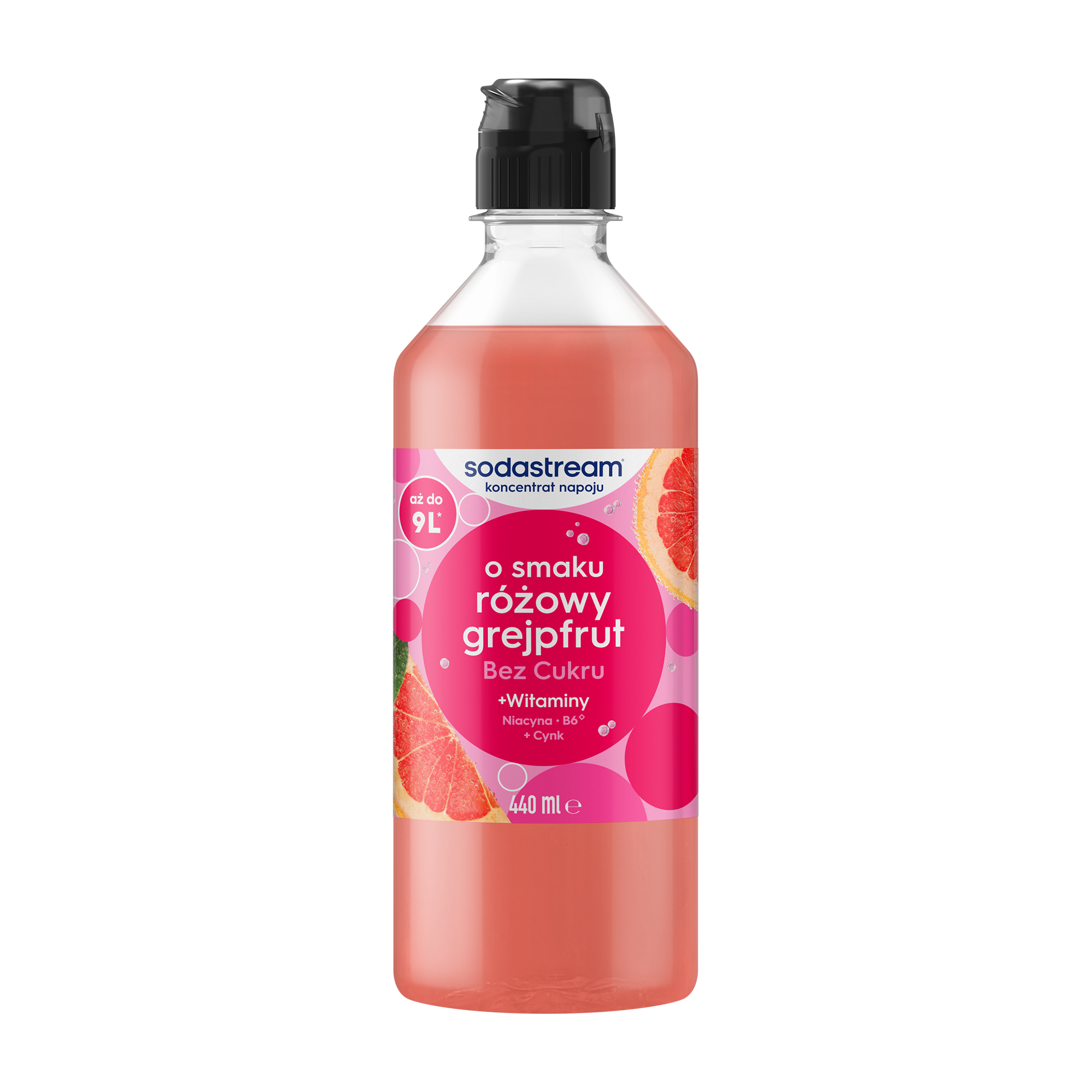 Syrop o smaku różowego grejpfruta bez cukru