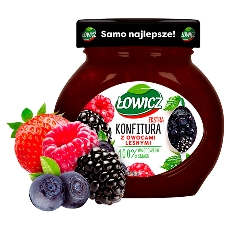 Konfitura extra z owoców leśnych niskosłodzona