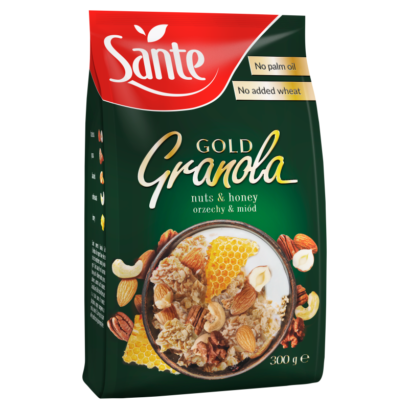 Granola z orzechami i miodem