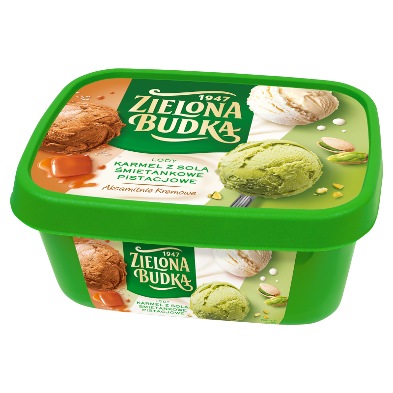 Lody karmel z solą śmietankowe pistacjowe