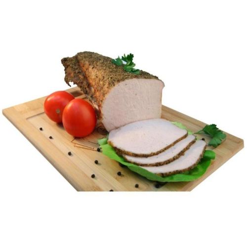 Schab pieczony z majerankiem - plastry