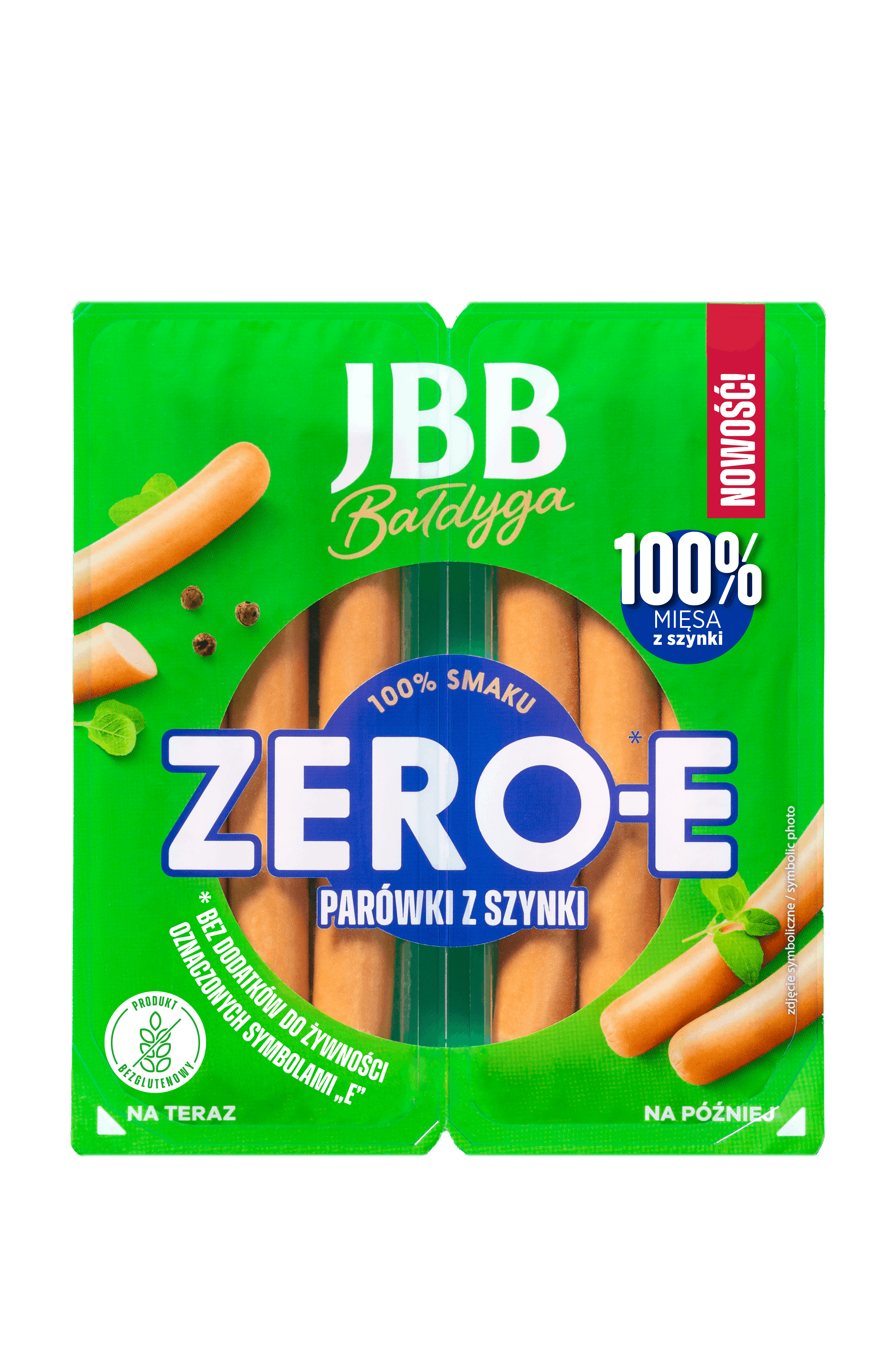 Parówki z szynki Zero - E