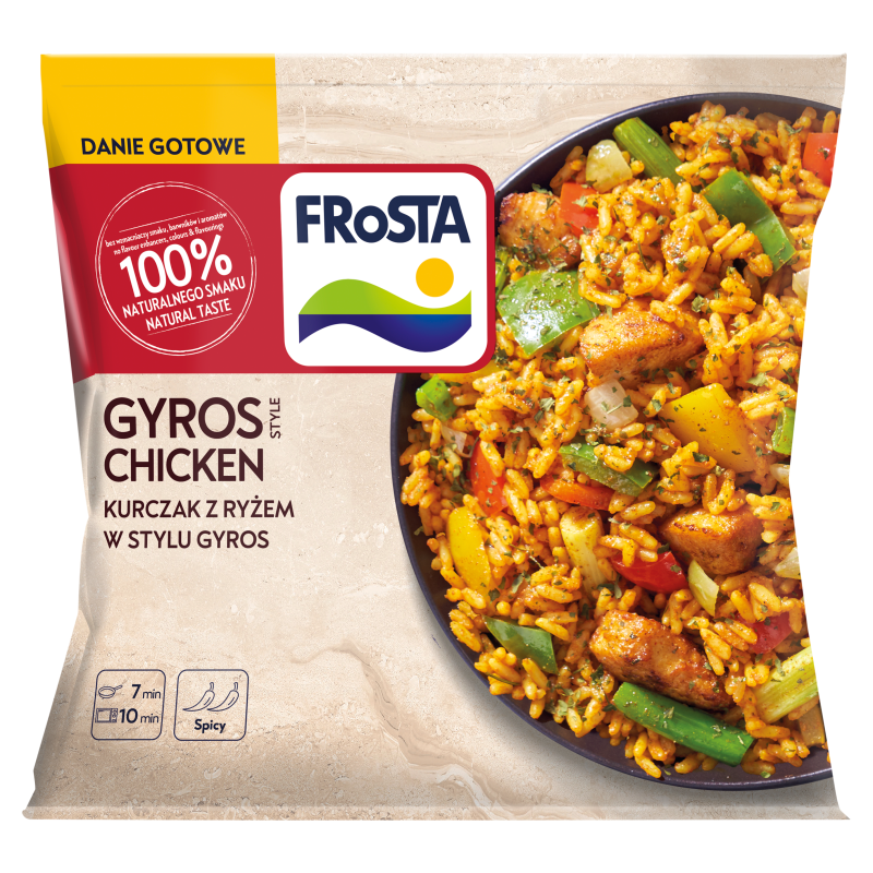 Danie z kurczakiem w stylu gyros mrożone