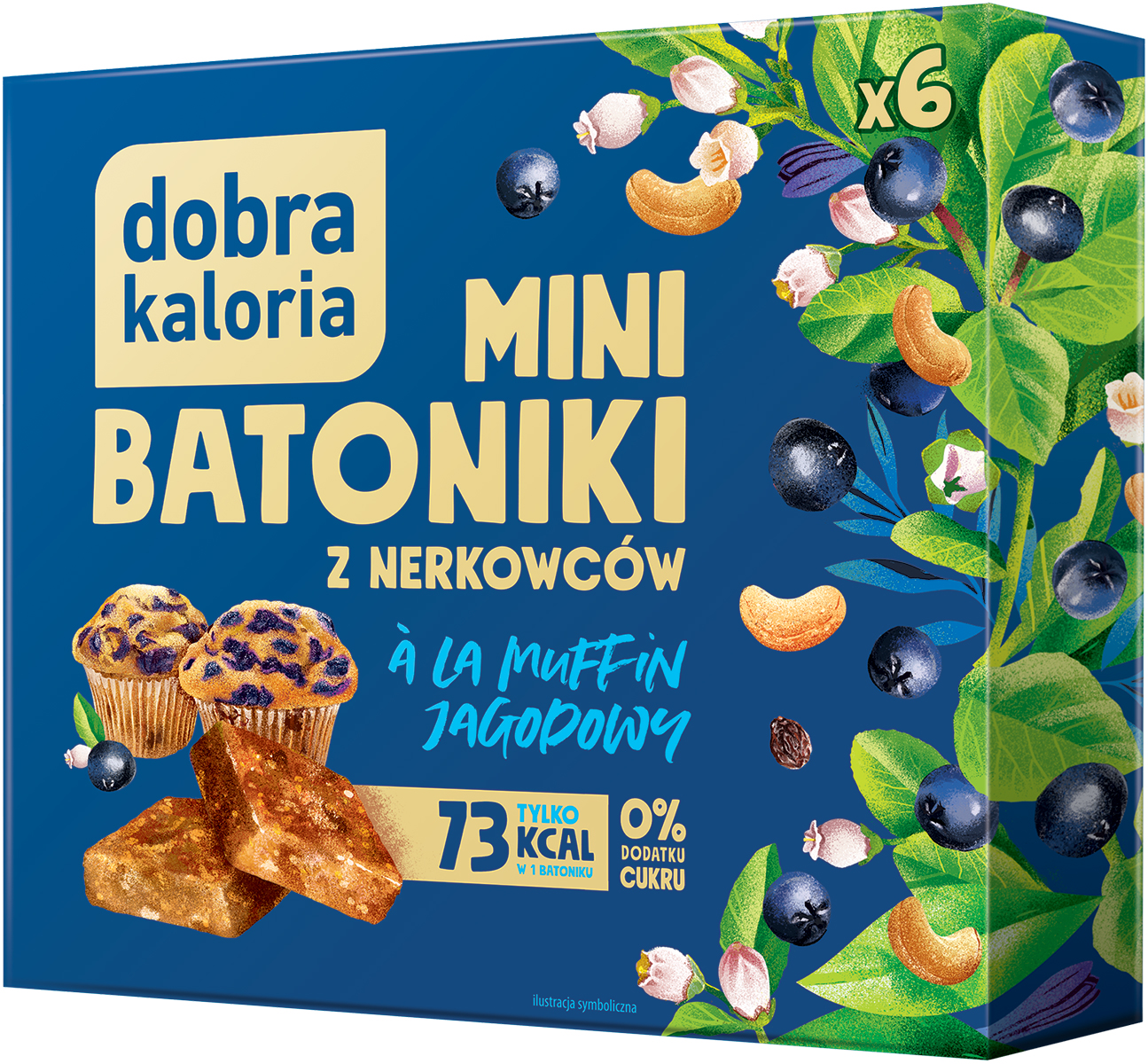 Mini batoniki ala muffin jagodowy