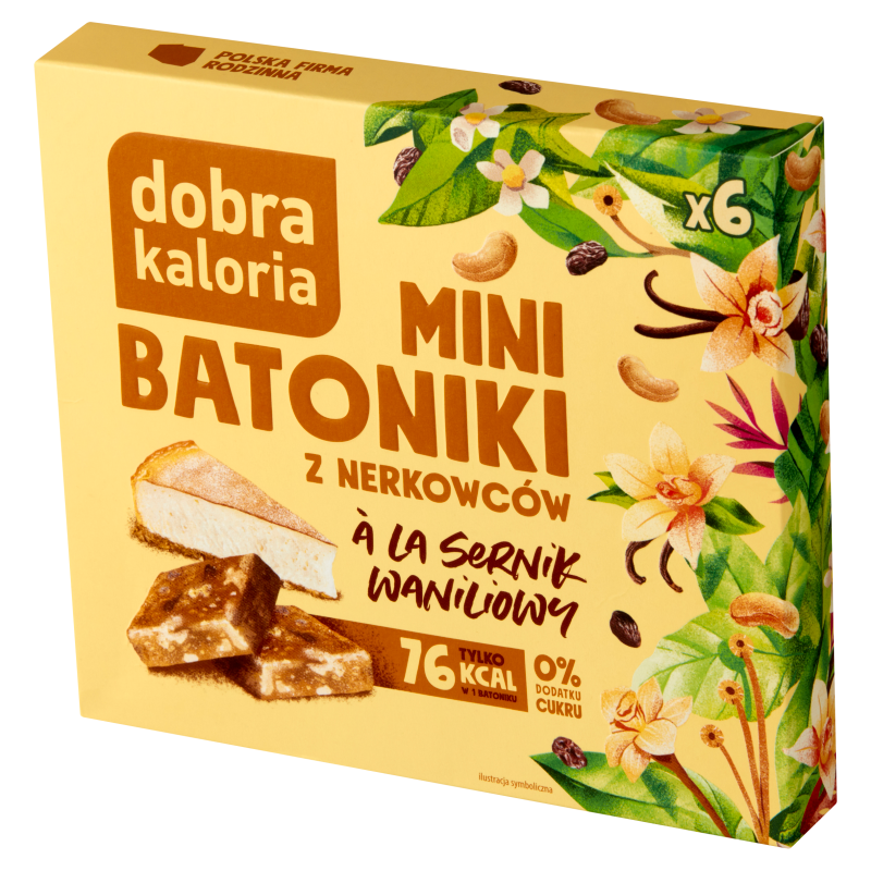Mini batoniki z nerkowców ala sernik waniliowy