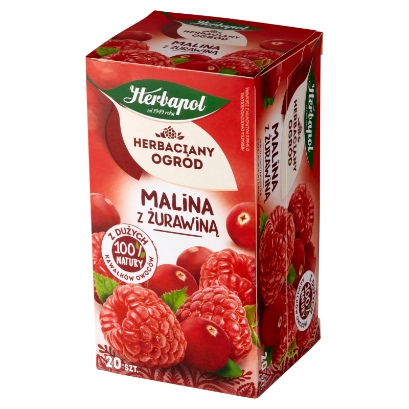 Herbatka owocowo-ziołowa Malina z żurawiną 20 torebek